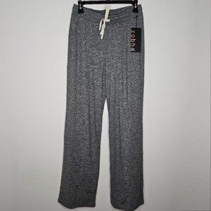 NWT Zobha Women's Gray/Whitney Wide Leg Sweat Pants Size Small